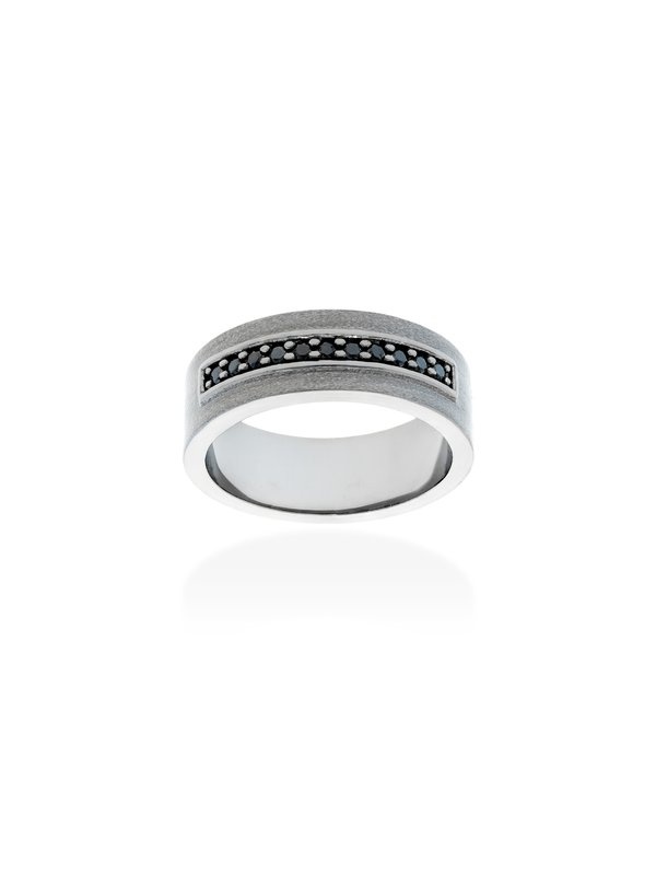 Joyería Kattalin - NOVEDADES en Anillos - Joyería - Anillo en plata negra y diamantes Joyería Kattalin - NOVEDADES en Anillos - Joyería - Anillo en plata negra y diamantes