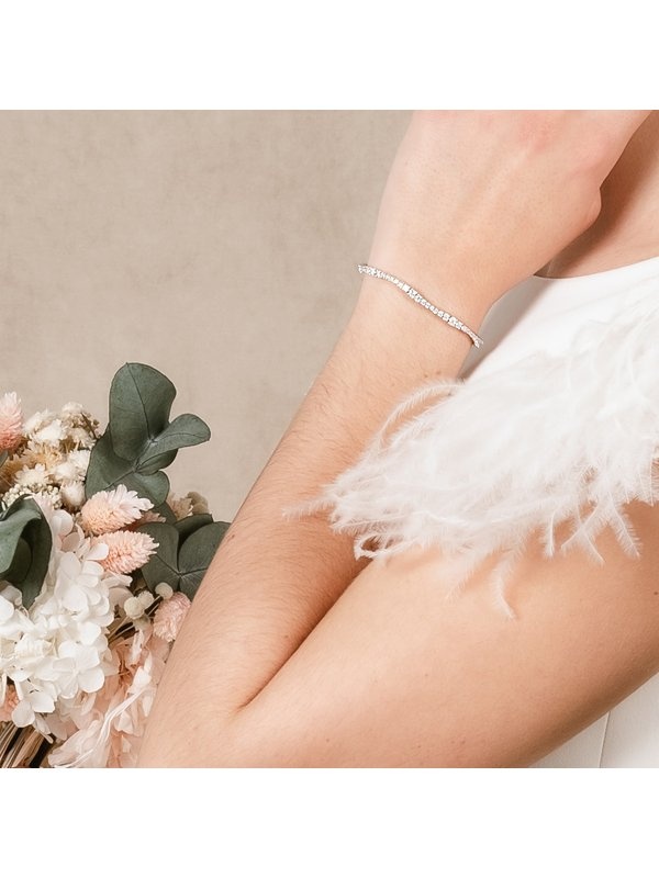 Joyera Kattalin - Joyera - Pulseras - Pulsera de plata riviere serpiente - Foto 3