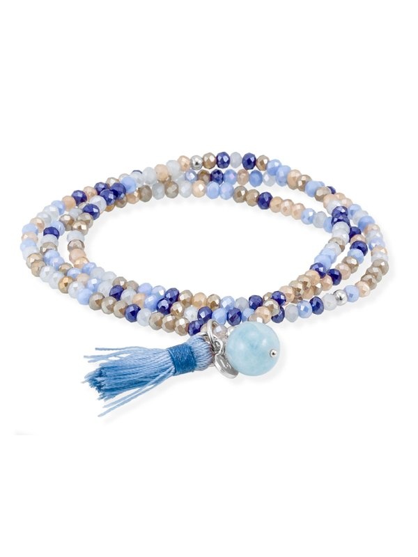 Joyería Kattalin - NOVEDADES en Pulseras - Joyería - Pulsera ZEN Azul en plata rosa Joyería Kattalin - NOVEDADES en Pulseras - Joyería - Pulsera ZEN Azul en plata rosa