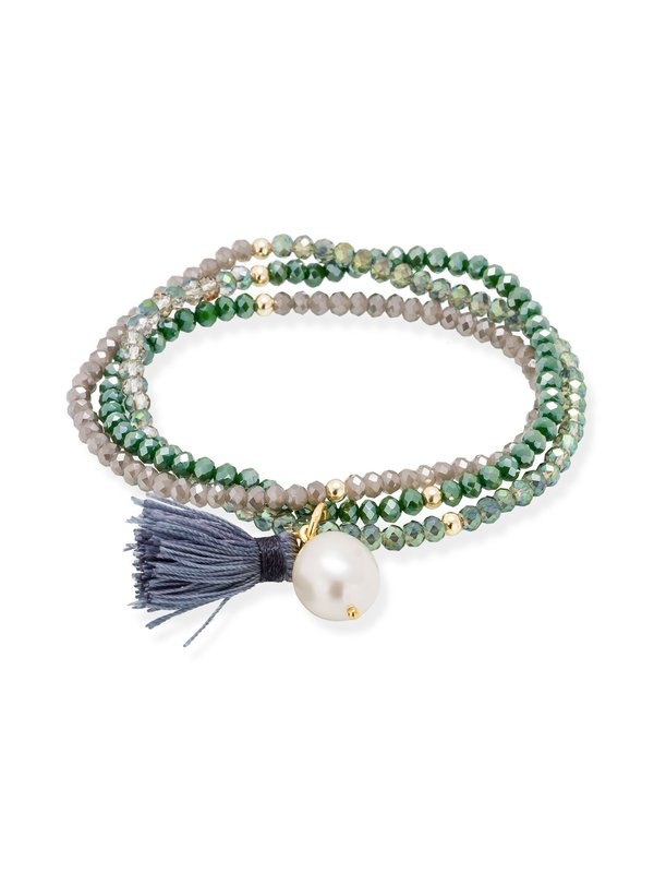 Joyería Kattalin - NOVEDADES en Pulseras - Joyería - Pulsera ZEN verde en plata dorada Joyería Kattalin - NOVEDADES en Pulseras - Joyería - Pulsera ZEN verde en plata dorada