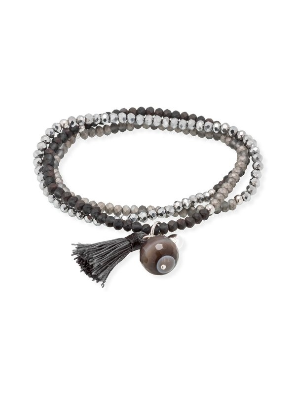 Joyería Kattalin - NOVEDADES en Pulseras - Joyería - Pulsera ZEN gris en plata Joyería Kattalin - NOVEDADES en Pulseras - Joyería - Pulsera ZEN gris en plata