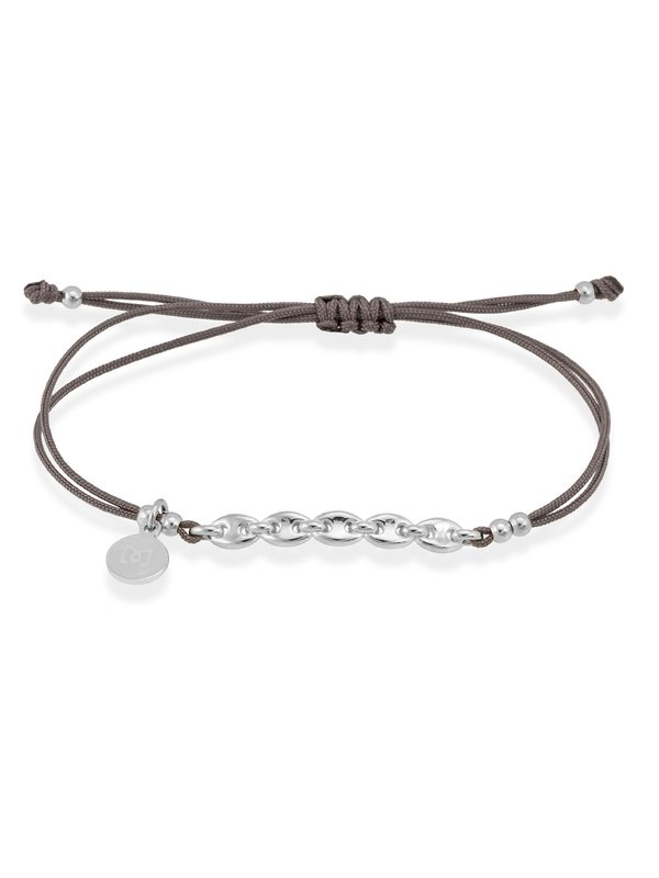 Joyería Kattalin - NOVEDADES en Pulseras - Joyería - Pulsera de calabrote en plata con macramé Joyería Kattalin - NOVEDADES en Pulseras - Joyería - Pulsera de calabrote en plata con macramé