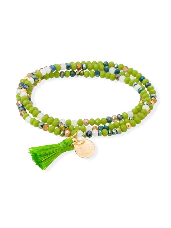 Joyería Kattalin - NOVEDADES en Pulseras - Joyería - Pulsera ZEN NEÓN PISTACHO con peseta Joyería Kattalin - NOVEDADES en Pulseras - Joyería - Pulsera ZEN NEÓN PISTACHO con peseta