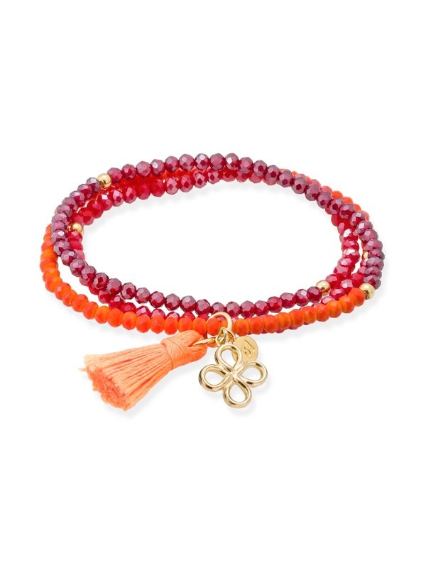 Joyería Kattalin - NOVEDADES en Pulseras - Joyería - Pulsera ZEN NEÓN NARANJA con trebol Joyería Kattalin - NOVEDADES en Pulseras - Joyería - Pulsera ZEN NEÓN NARANJA con trebol