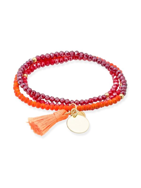 Joyería Kattalin - NOVEDADES en Pulseras - Joyería - Pulsera ZEN NEÓN NARANJA con chapa Joyería Kattalin - NOVEDADES en Pulseras - Joyería - Pulsera ZEN NEÓN NARANJA con chapa