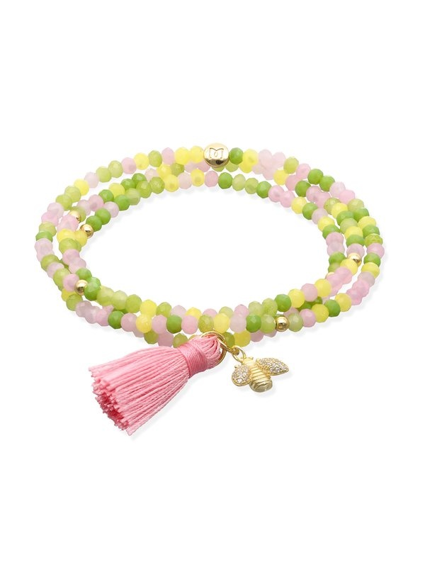 Joyería Kattalin - NOVEDADES en Pulseras - Joyería - Pulsera ZEN BRITISH ROSE con abeja Joyería Kattalin - NOVEDADES en Pulseras - Joyería - Pulsera ZEN BRITISH ROSE con abeja