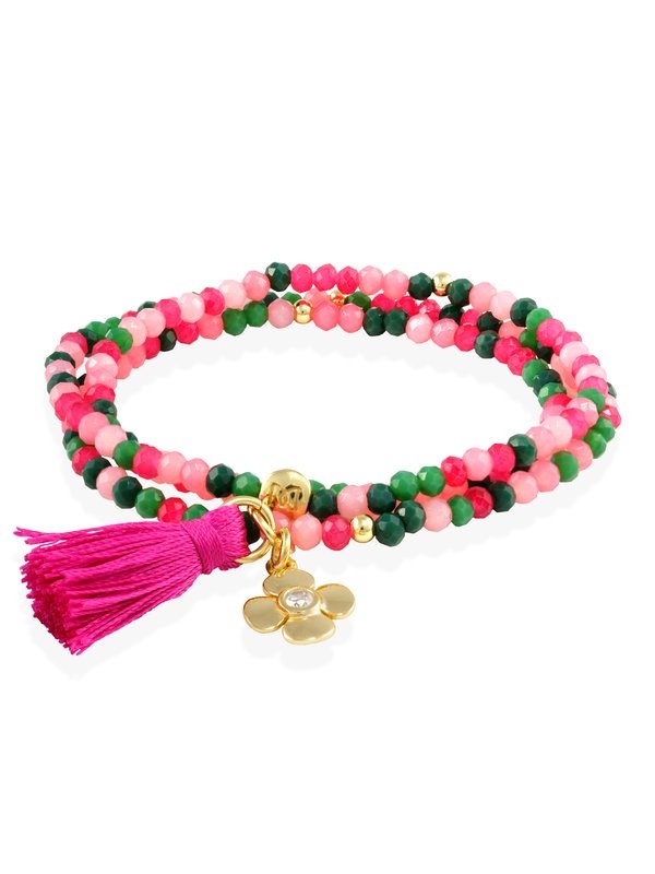 Joyería Kattalin - NOVEDADES en Pulseras - Joyería - Pulsera ZEN FRAMBUESA con flor Joyería Kattalin - NOVEDADES en Pulseras - Joyería - Pulsera ZEN FRAMBUESA con flor