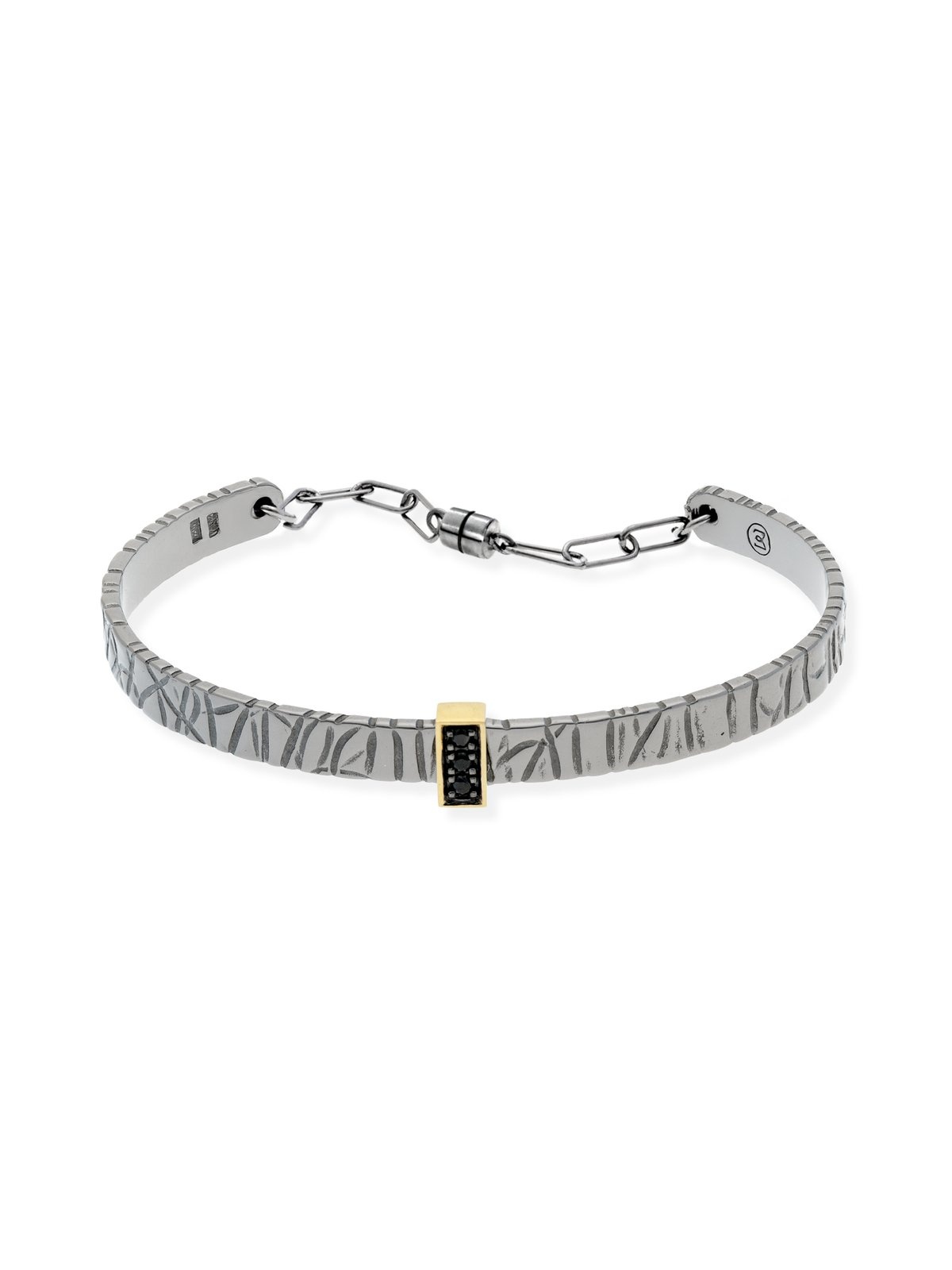 Joyera Kattalin - Joyera - Pulseras - Pulsera en plata negra y diamantes - Foto 1
