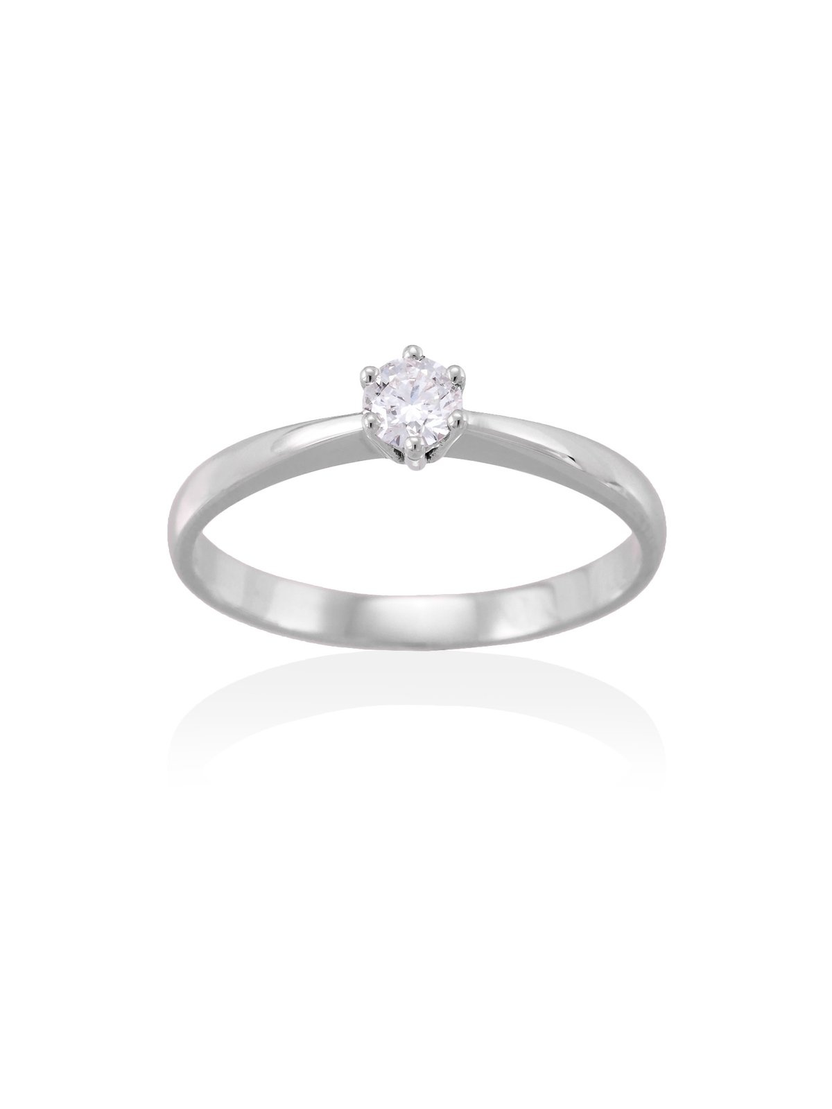 Joyera Kattalin - Compromiso, Joyera - Anillos de compromiso, Anillos - Anillo de Oro blanco 18Kt y diamante pera - Foto 1