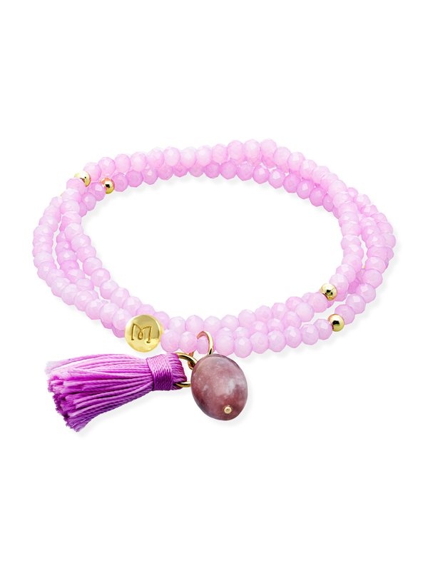 Joyería Kattalin - NOVEDADES en Pulseras - Joyería - Pulsera ZEN LILA con piedra natural Joyería Kattalin - NOVEDADES en Pulseras - Joyería - Pulsera ZEN LILA con piedra natural