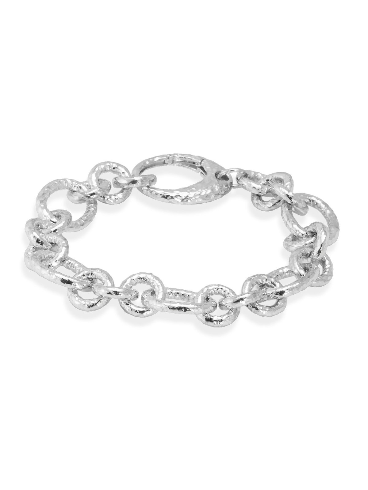 Joyera Kattalin - Joyera - Pulseras - Pulsera TEXTURE XL 20 cm en plata - Foto 1