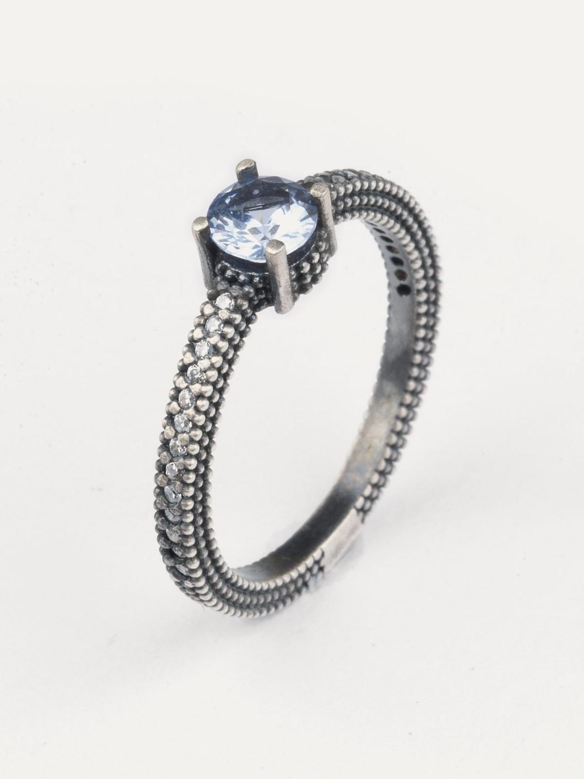 Joyera Kattalin - Joyera - Anillos - Anillo Pars de plata de ley 925 con circonitas blancas - Foto 1