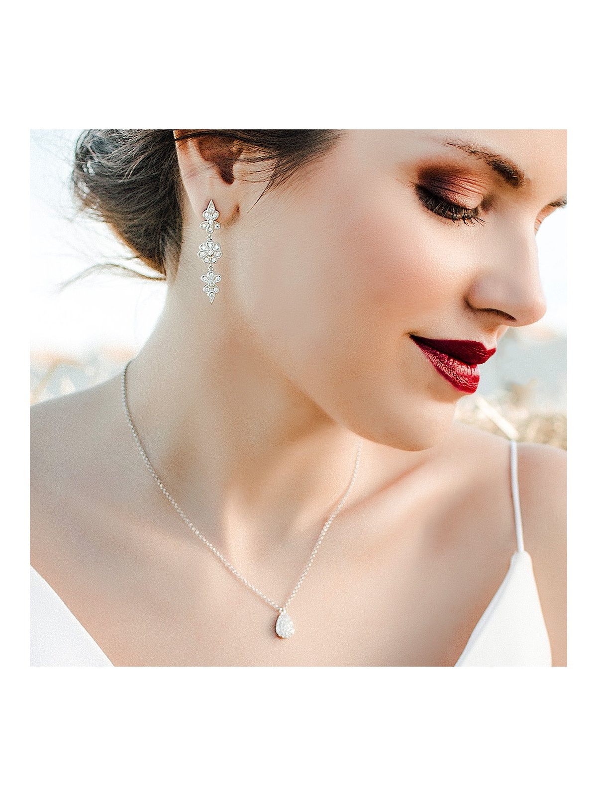 Joyera Kattalin - Joyera - Collares - Gargantilla para novia LAGRIMA en plata - Foto 2