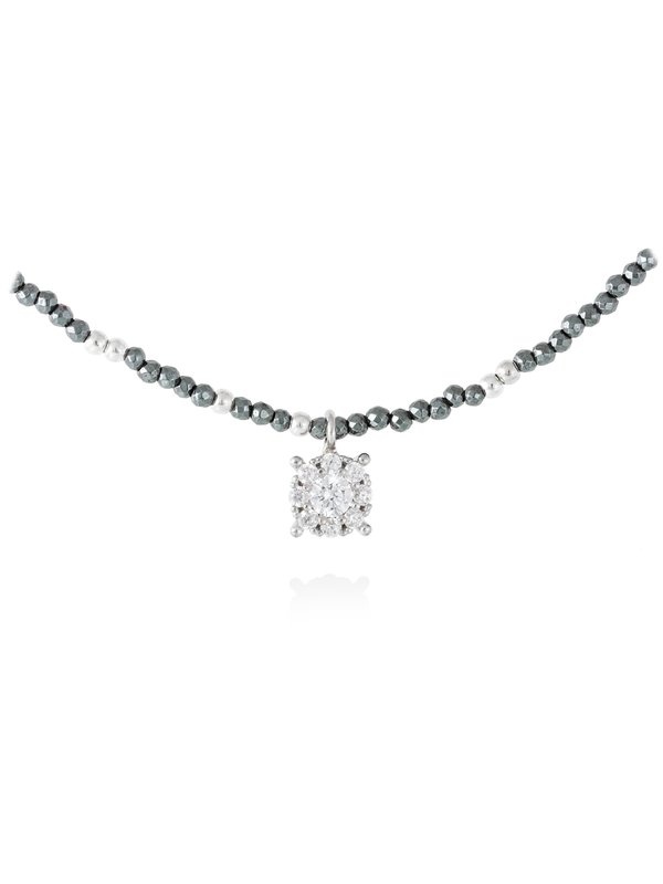 Joyería Kattalin - NOVEDADES en Collares - Joyería - Gargantilla ODEI blanco en plata Joyería Kattalin - NOVEDADES en Collares - Joyería - Gargantilla ODEI blanco en plata