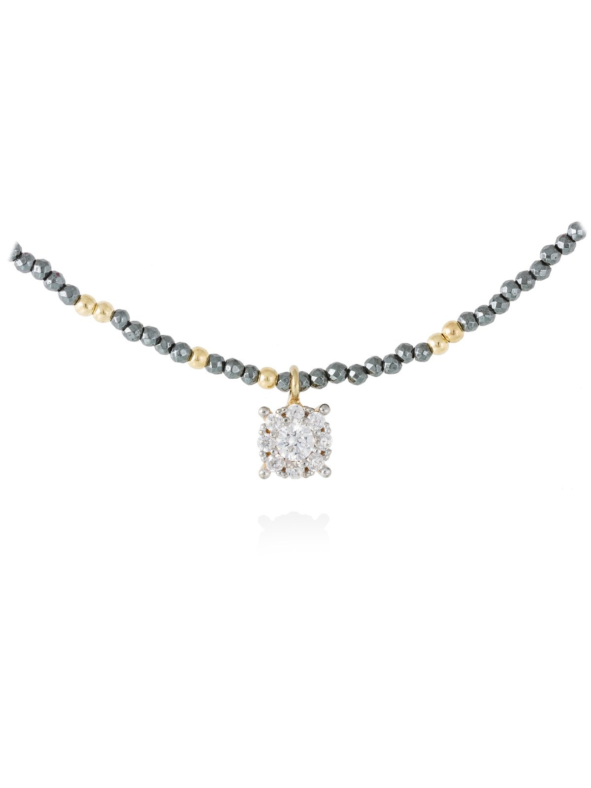 Joyera Kattalin - Joyera - Collares - Gargantilla ODEI blanco en plata dorada - Foto 1