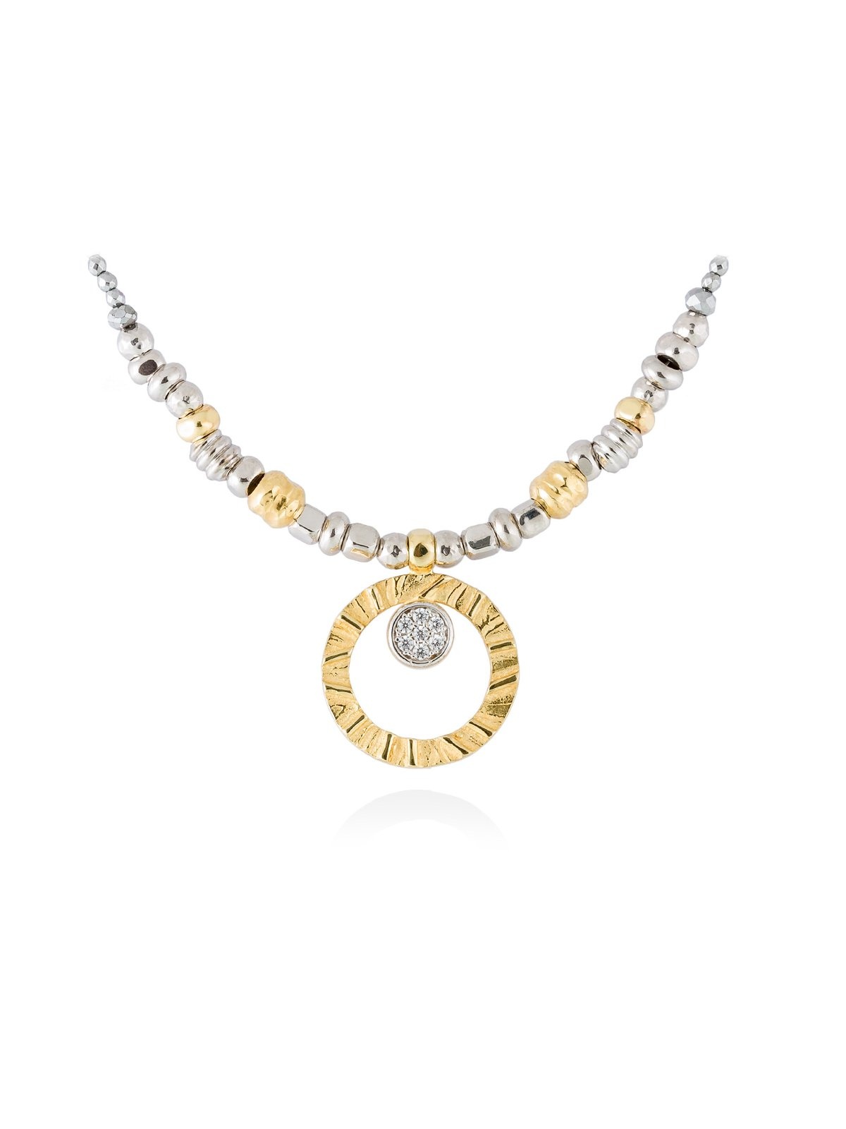 Joyera Kattalin - Joyera - Collares - Gargantilla FOUNDANT Blanco en plata dorada - Foto 1